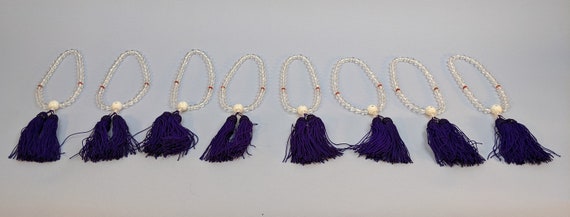 eee 様義春銘　漢詩霊芝刻　木瓜式　茶托　五客　合計約364g　U　R8263 Vintage Crystal Japanese Buddhist Rosary Juzu Prayer Beads