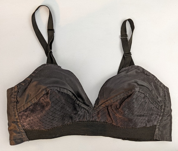 Ariadne- the Black Satin Spider Web Bullet Bra