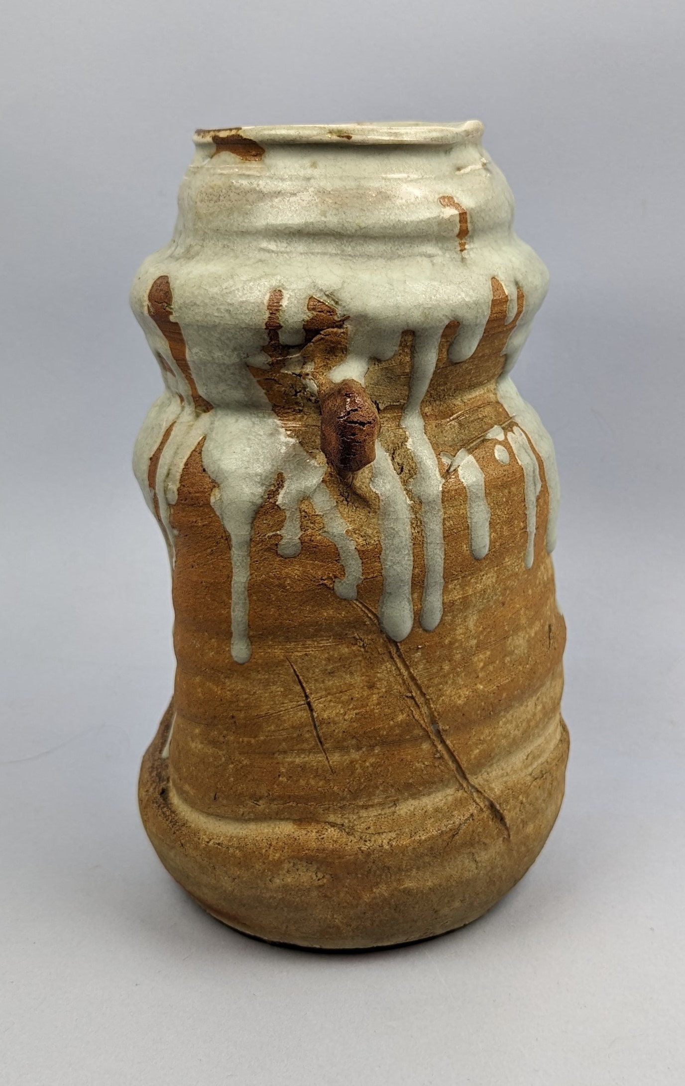 Fantastic Old Japanese Iga or Shigaraki Ware Vase Hanaire Flower