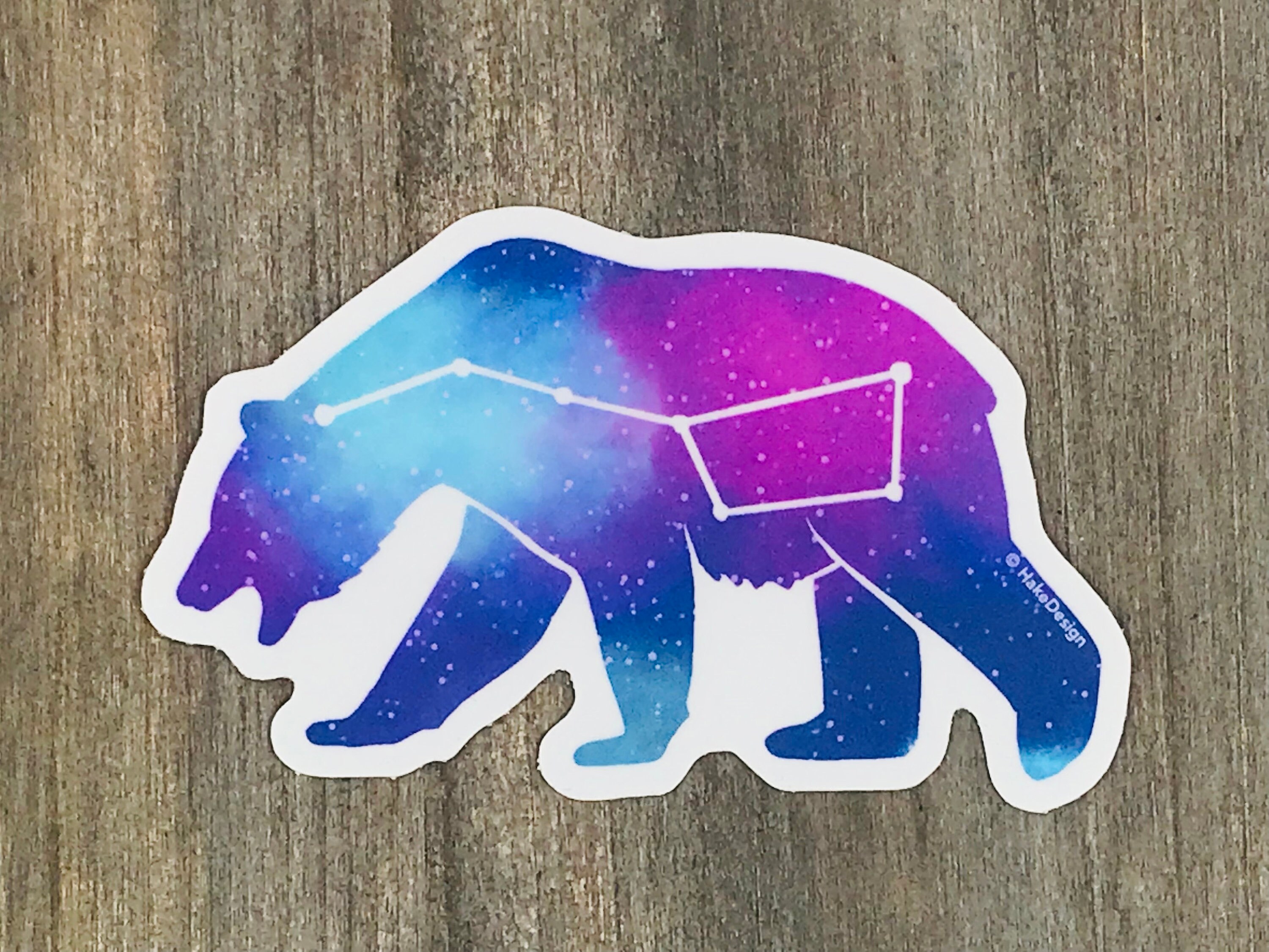Big Dipper Alaska Constellation Die Cut Decal Sticker - 6.5 X 4.87 Inches - Rayd Workshop