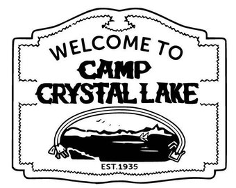 Camp Crystal Lake Sign Digital Download