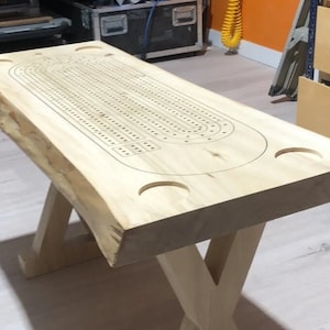 Cribbage board - large table top cut files.  SVG, DXF files for CNC Router and Laser.  Check our shop for pdf print files if preferred