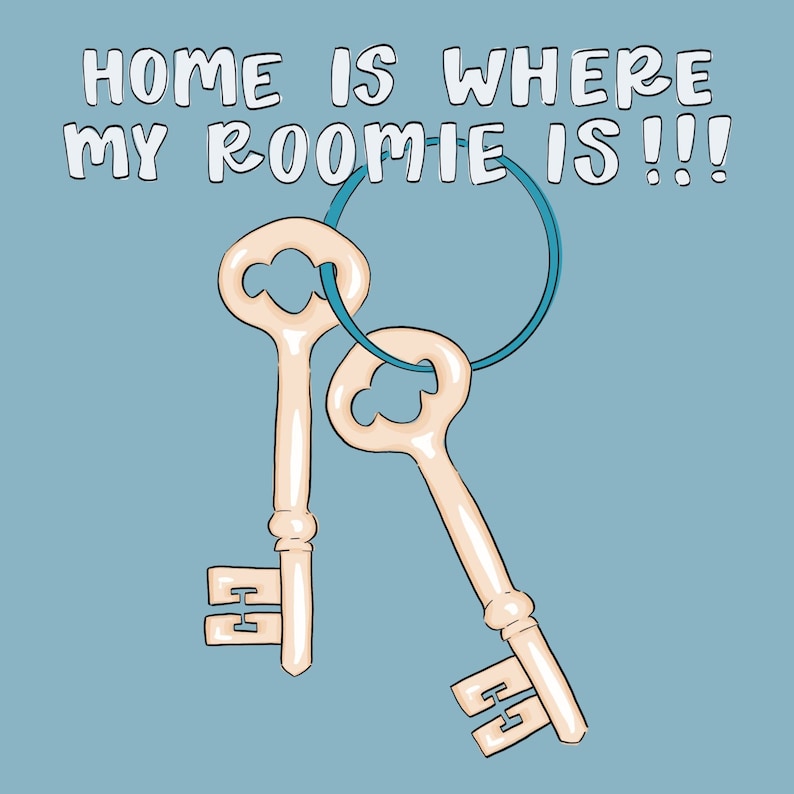 Roommate Poster Design / Printable Wall Art / DIGITAL DOWNLOAD ...