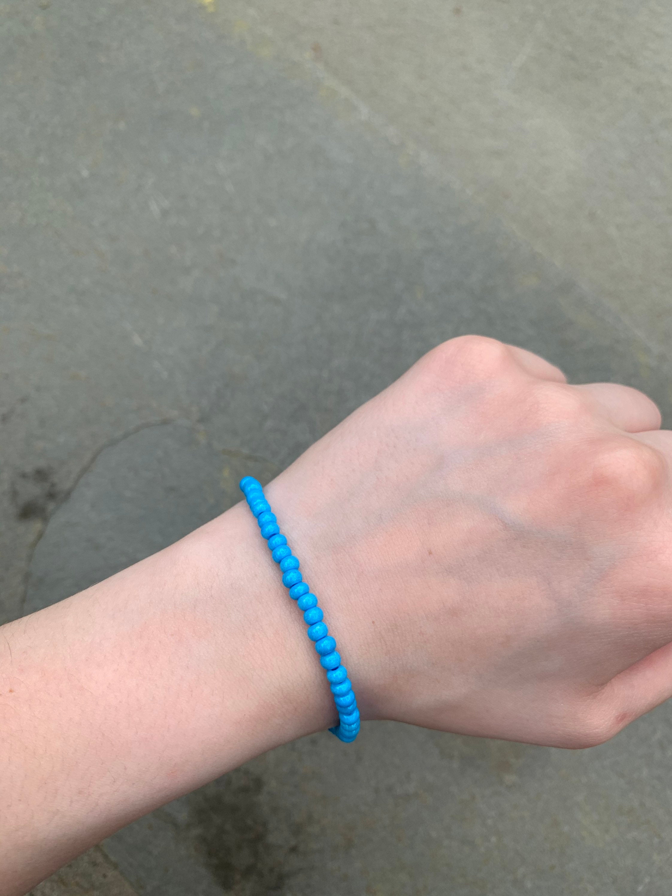 Blue Seed Bead Bracelets Stackable Etsy