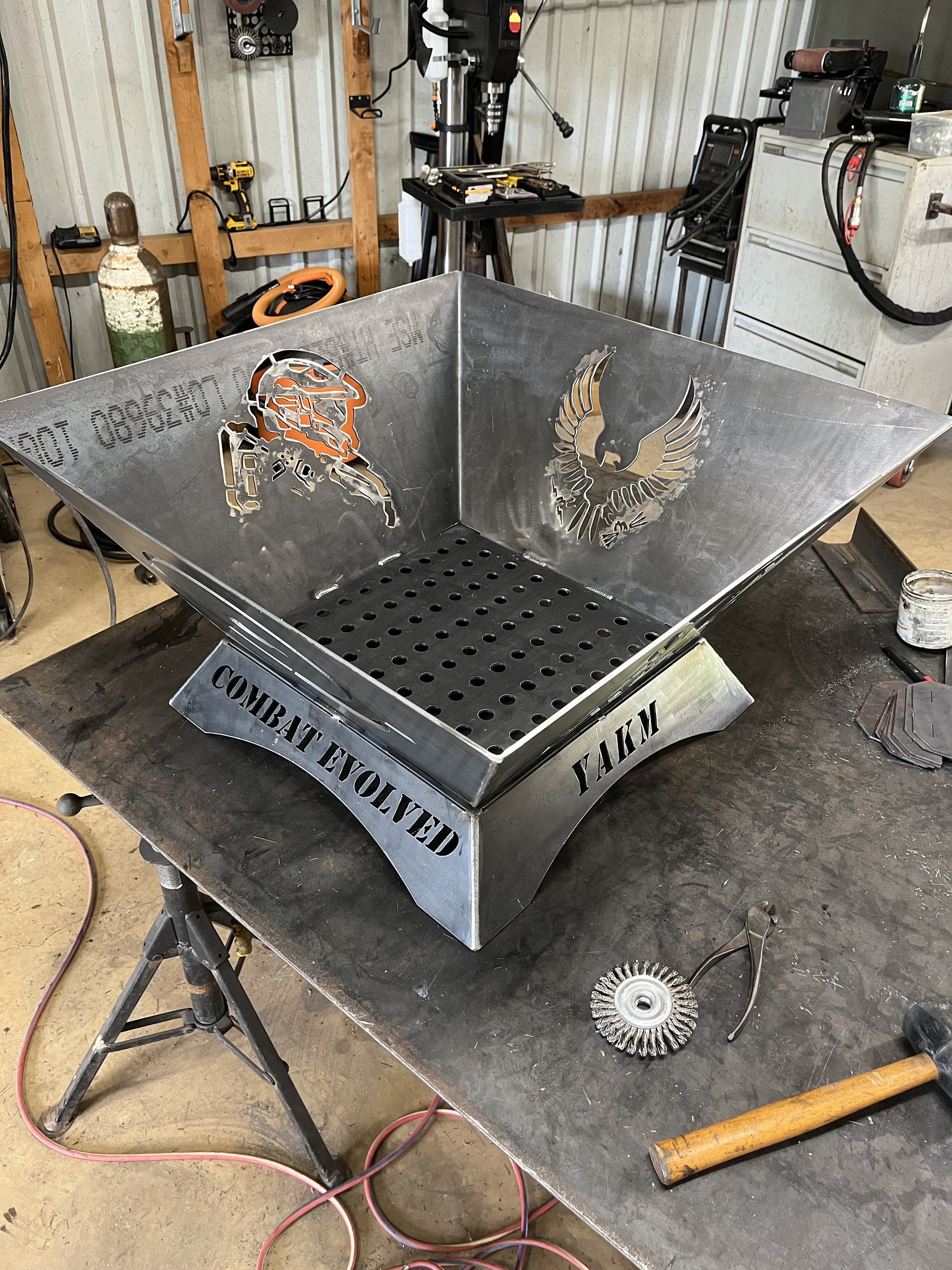 The BEST BLANK 32"(800mm) 10ga FirePit DXF