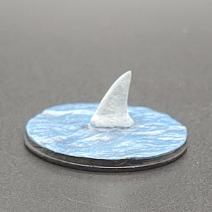 Resin 3d Printed Shark Fin - D&D/Pathfinder - Ocean Encounter/Adventure/Diorama