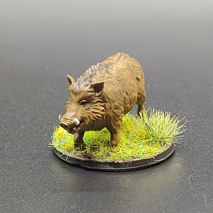 Resin 3d Printed Boar/Hog/Pig/Javalina - DnD/Pathfinder - Encounter/Summon/Form - Forest/Farm Diorama