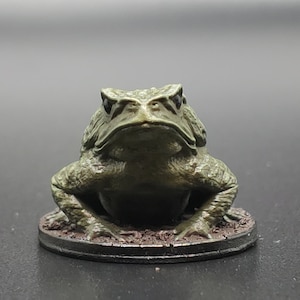 Resin 3d Printed Giant Toad - D&D/Pathfinder - Familiar/Pet/Encounter/Form - Cave/Forest/River/Pond Diorama