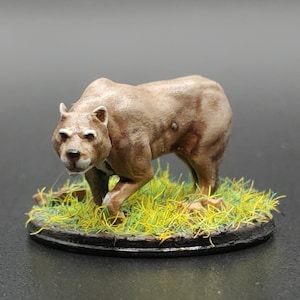 Resin 3d Printed Mountain Lion/Panther - Pet/Familiar/Encounter/Summon - Cave/Forest/Mountain Diorama