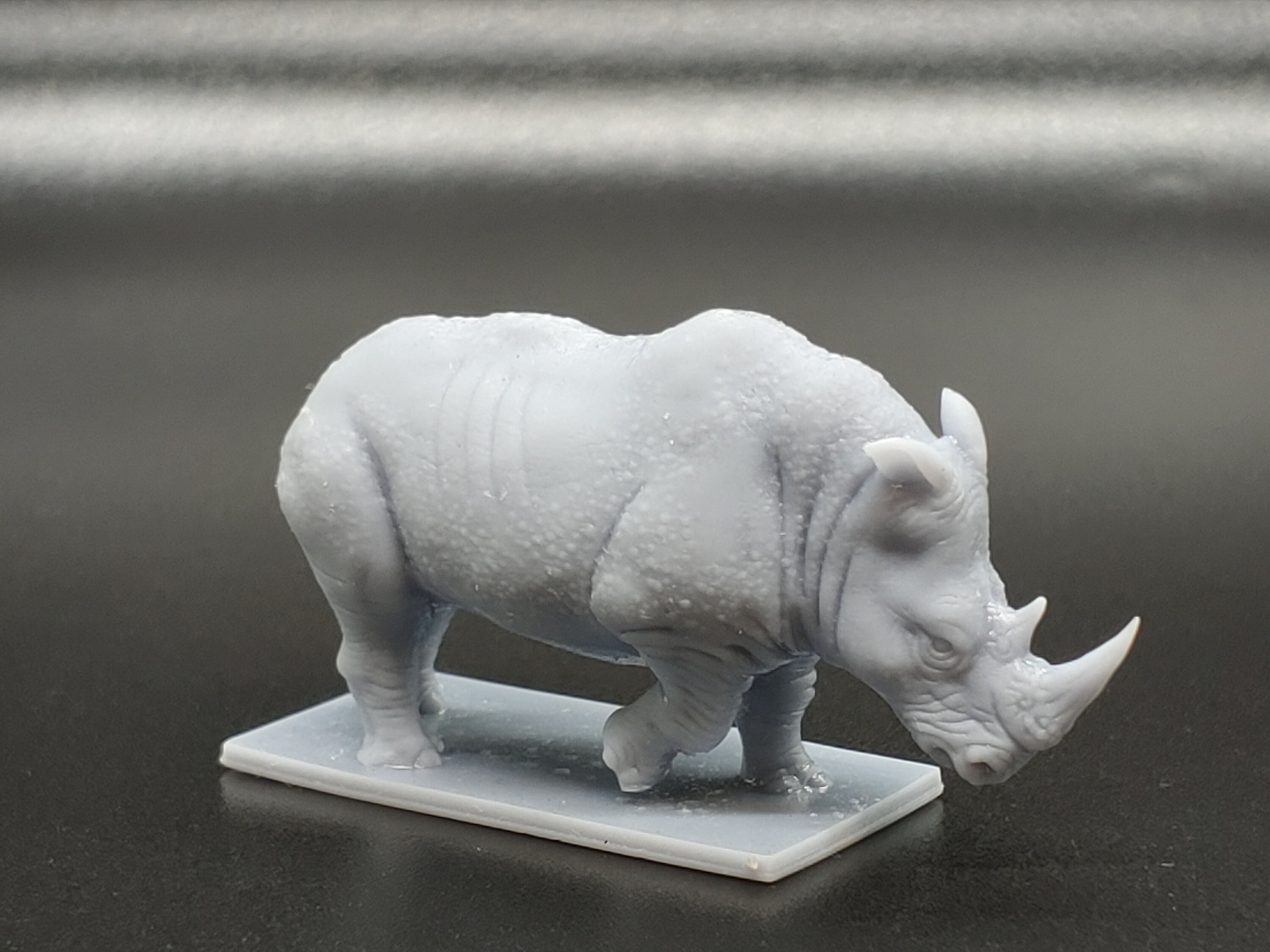 Resin 3d Printed Rhinoceros D&d Pathfinder 