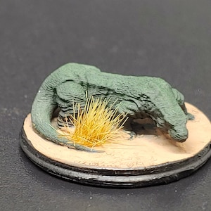 Resin 3d Printed Komodo Dragon/Lizard - D&D/Pathfinder - Form/Pet/Familiar/Encounter - Beach/Island/Desert Diorama