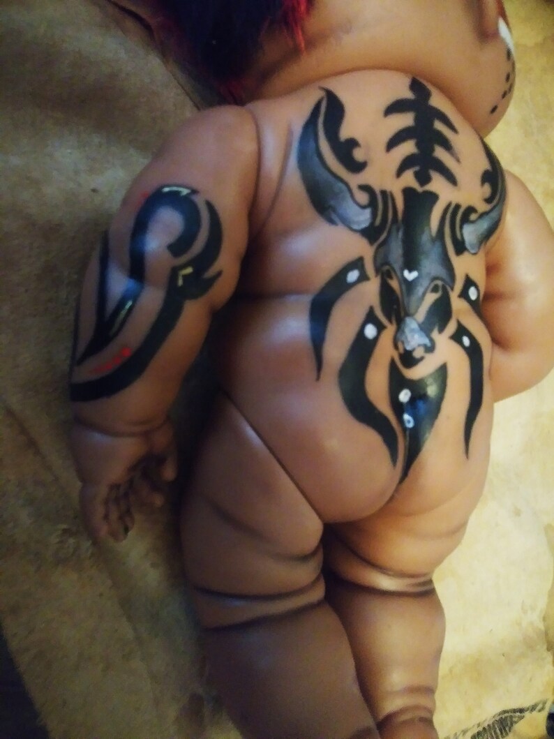 ooak Reborn fantasy doll ethnic tribal baby
