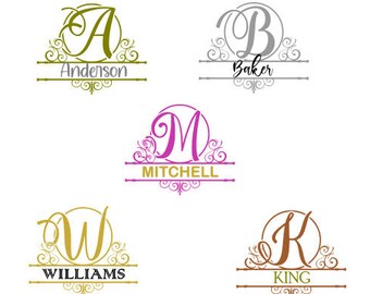 Download Split Monogram Svg Etsy
