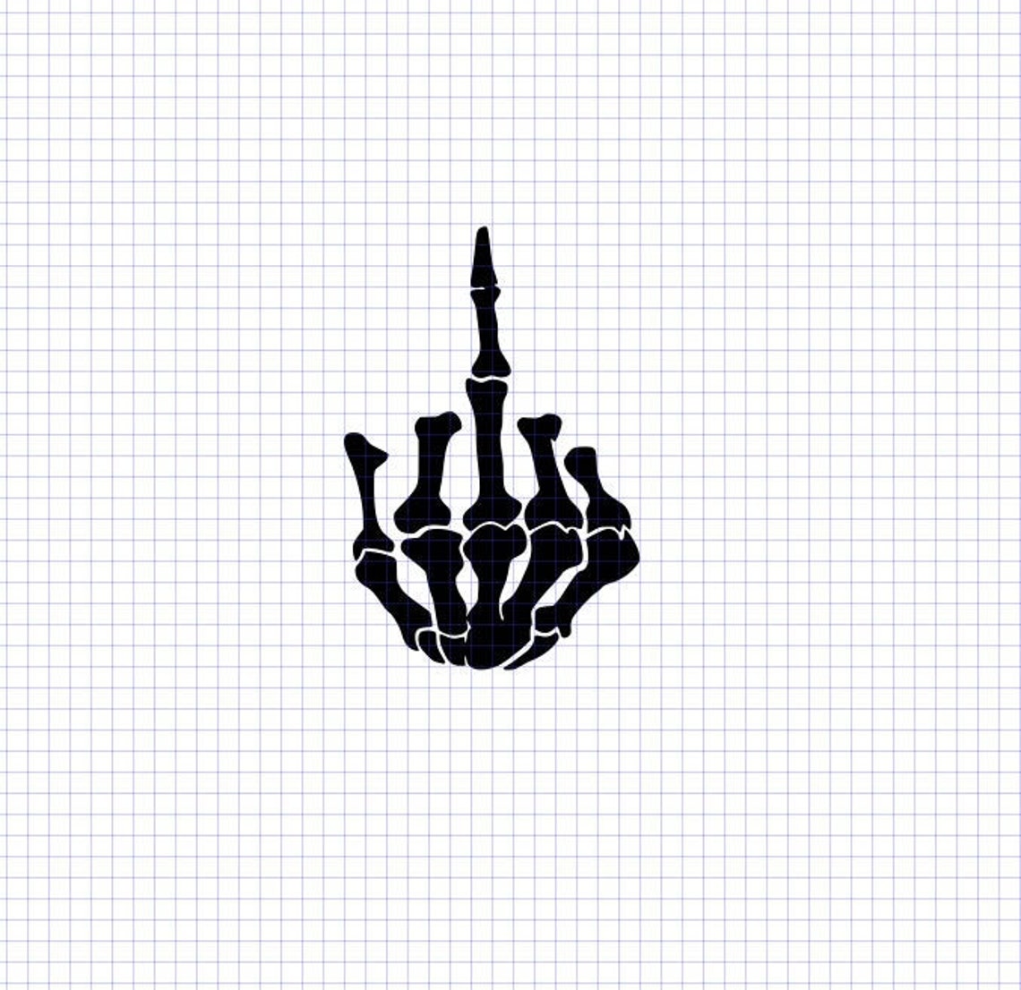 Middle Finger Svg Hand Svg Silhouette Vector Cut File Etsy Sweden