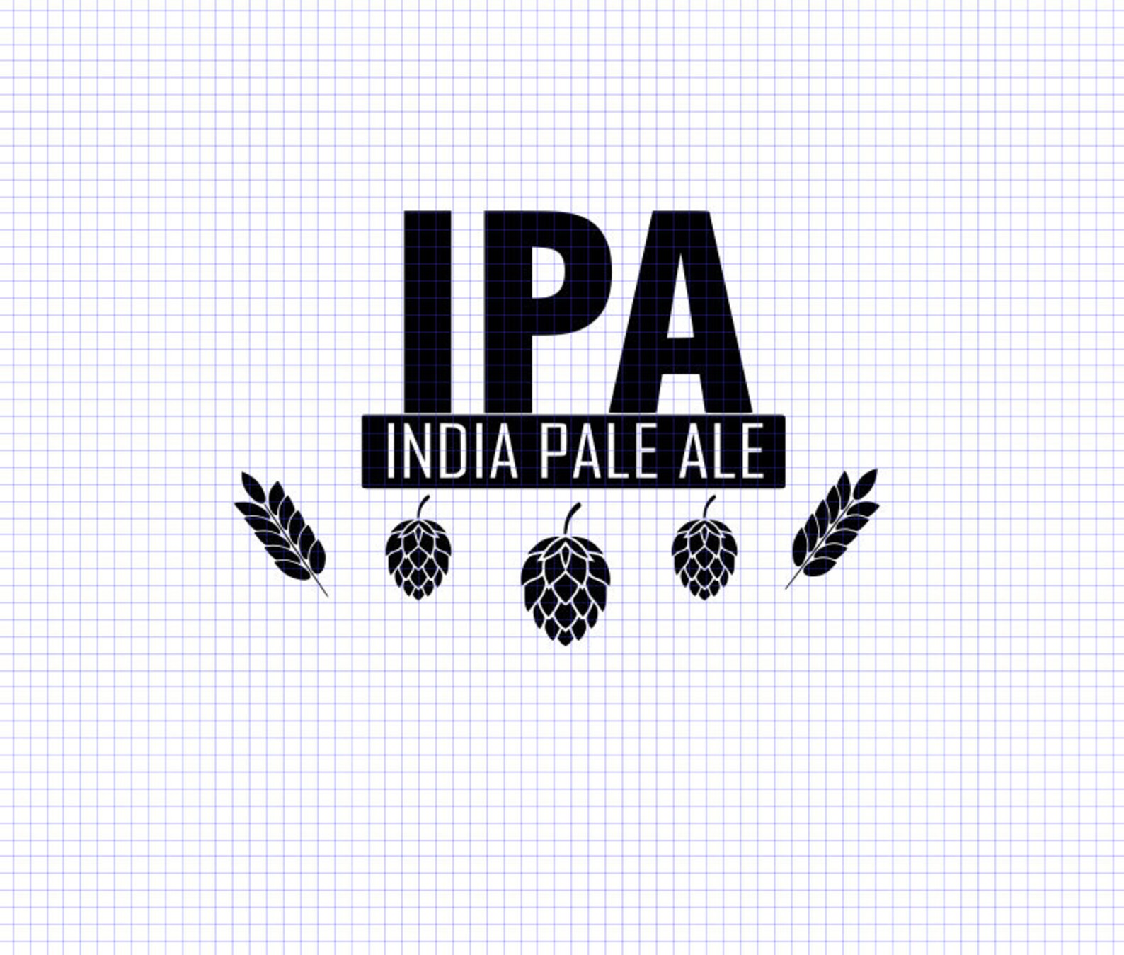 Ipa India Pale Ale Hops Beer SVG DXF PNG Layered in Etsy