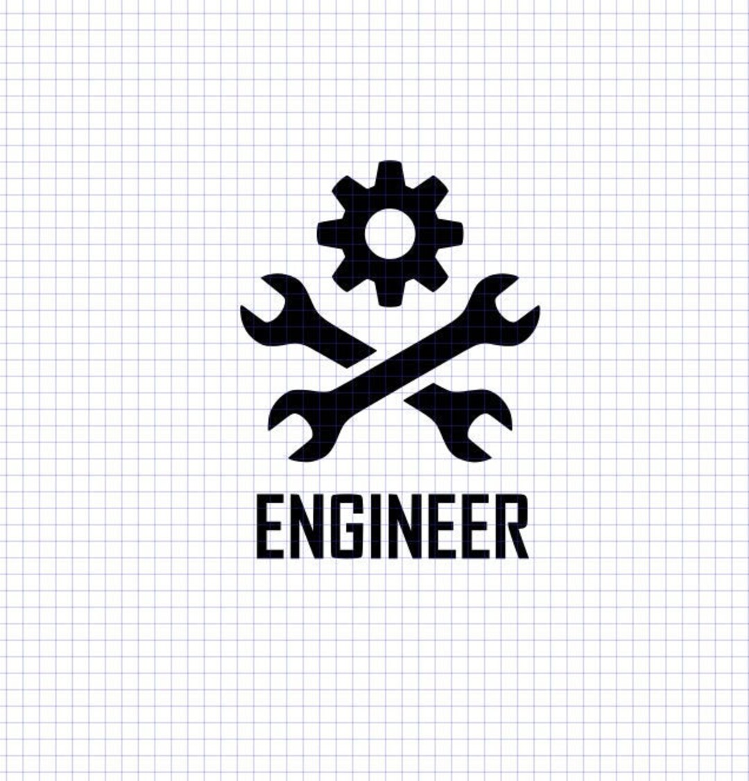 Engineer Vector SVG, Dxf, Png, Cricut, Cameo ,mechanical Engineer