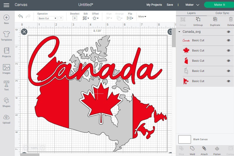 Canada Map Vector Canadian Flag SVG Dxf Png Cricut Etsy Finland