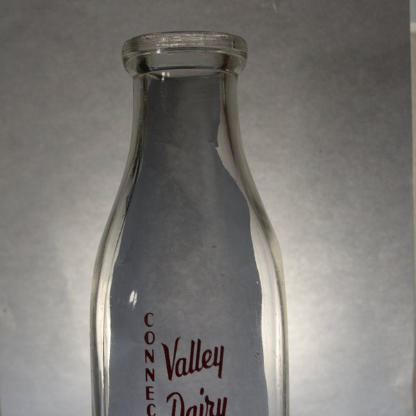 Connecticut Valley Dairy Inc. Lancaster, N.H. 1Qt. Milk Bottle