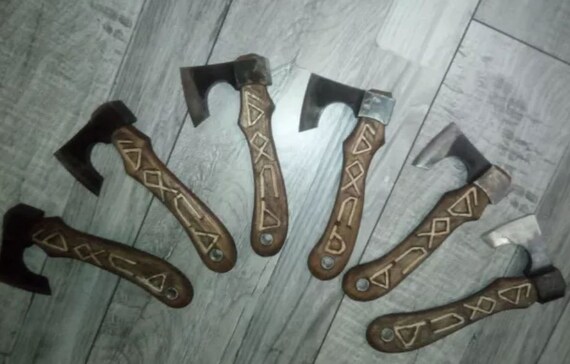 runes decor handyman tool runes gift for boyfriend dad gift mens gifts runes etched Viking axe runes art viking armor handyman gift