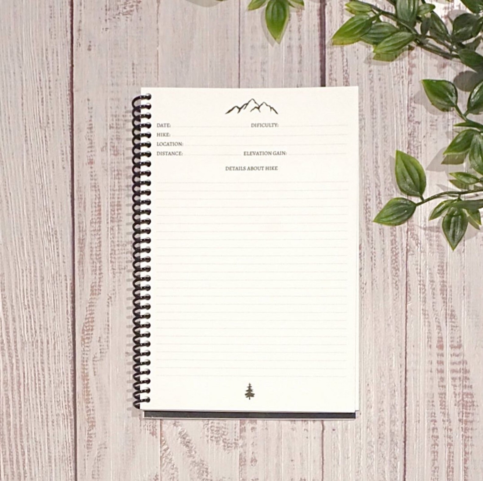 Hiking Journal Hike Book Outdoor Journal Hike Tracker Etsy Polska