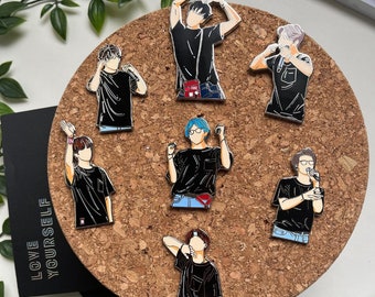 BTS OT7 Love Yourself Set| Hard Enamel Pin | Pin Badge