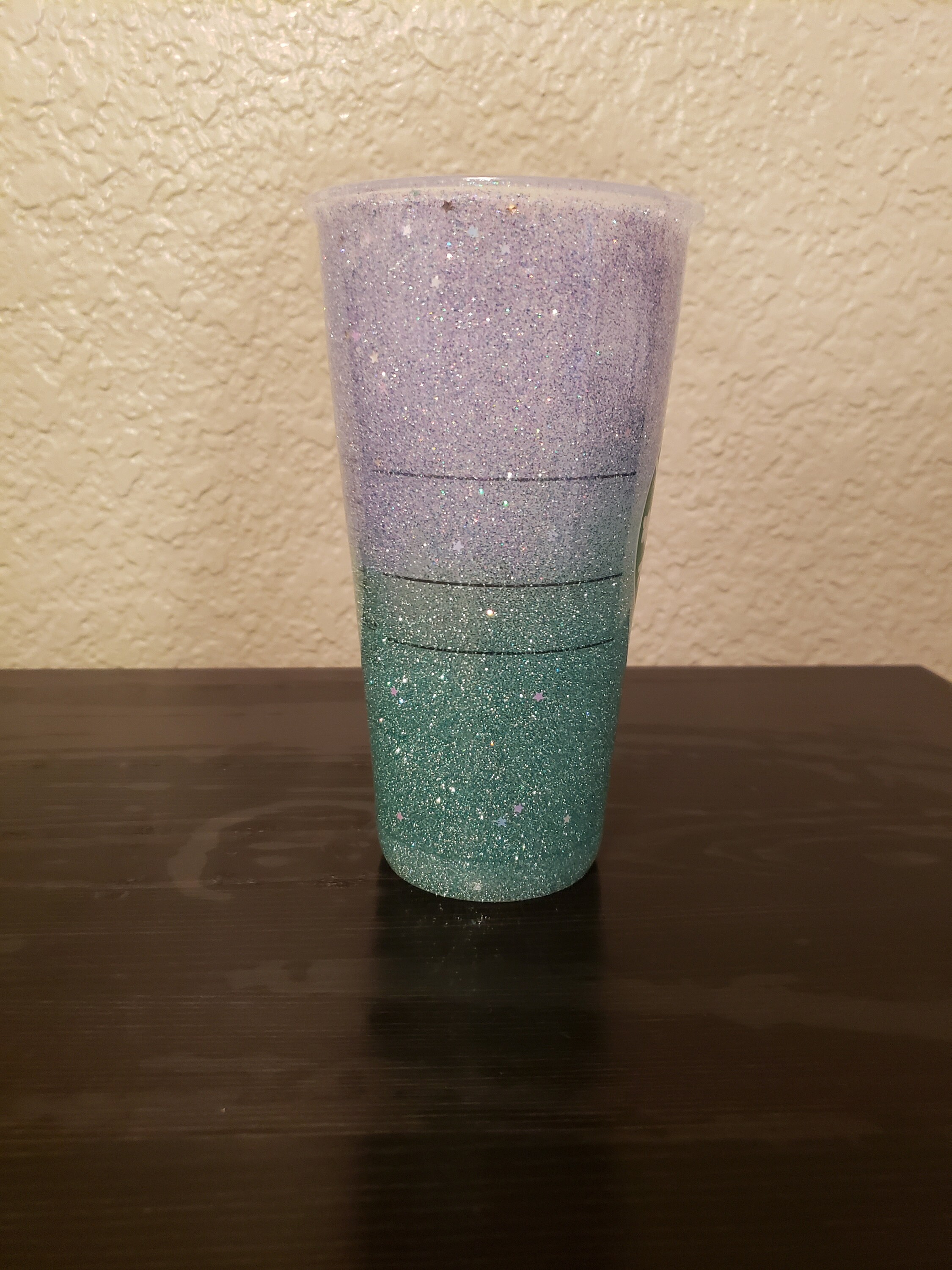 Glitter ombre reusable Starbucks cup Etsy