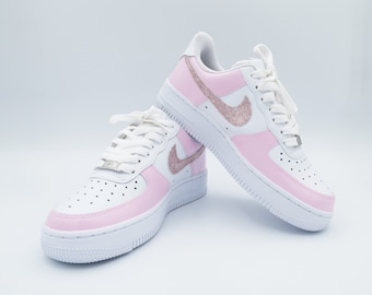 Nike Air Force 1 für Kinder/Jugendliche/Erwachsene, maßgeschneiderter PINK-STIL