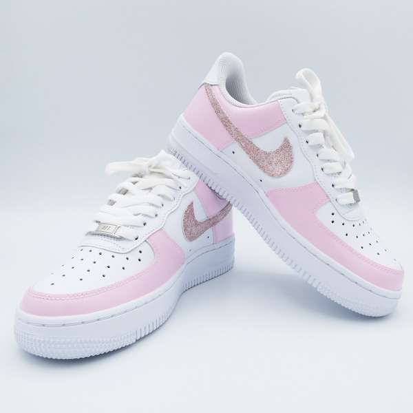 Nike Air Force 1 for children/teens/adults customized PINK STYLE