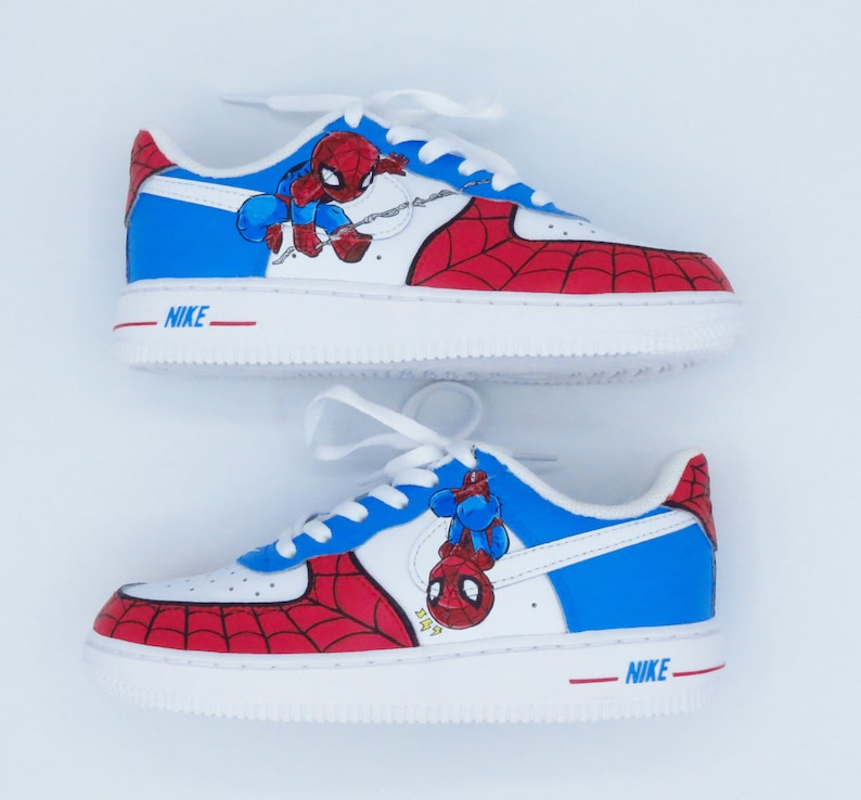 custom air force 1 spiderman