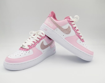 Nike Air Force 1 for girls/girls/adults customized PINK B film