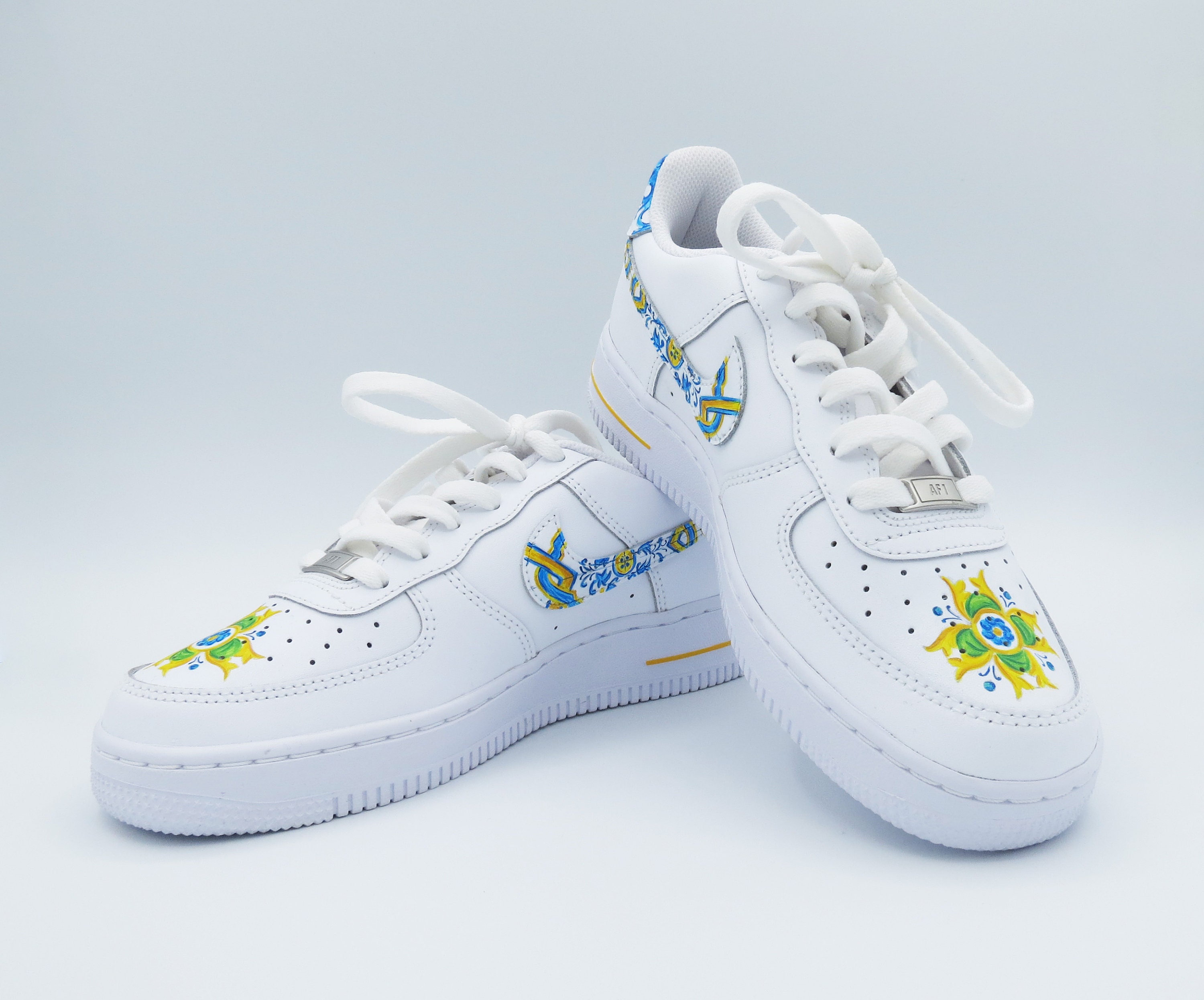Nike Air Force 1 meisje meisje gepersonaliseerd MAIOLICA FANTASY Etsy Nederland