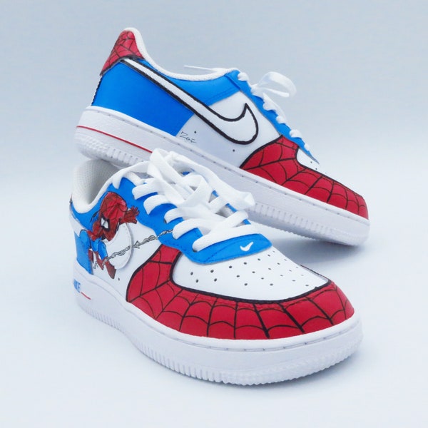 Nike Air Force 1 bamino/ragazzo SPIDERMAN personalizzate