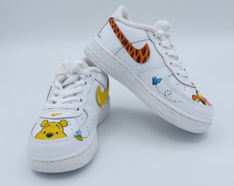 Personalized Winnie the Pooh & Tigger shoes.