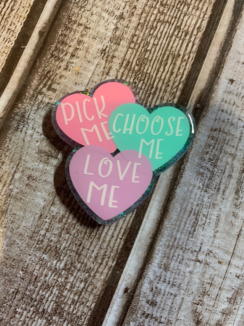 Conversation Hearts Badge Reel
