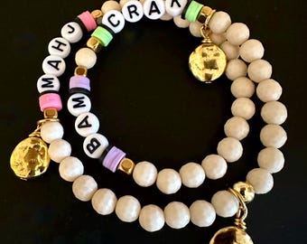 Mahjong Bam Crak Bracelet Wrap/Mahjong Game Bracelets/Mahjong Club prizes /Mahjong Tournaments/Mahjong Gifts/Mahjong Holiday Hostess Gifts