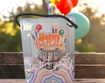 Happy Birthday Money Tree Gift  Handmade Cash Holder with Optional Gift Box