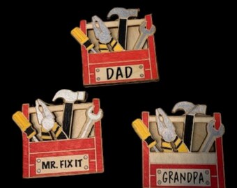 Dad Toolbox Gift Card Holder - Handmade Wood Fathers Day Gift - Dad Mr Fix It Grandpa - Unique Handyman Dad Birthday Gift