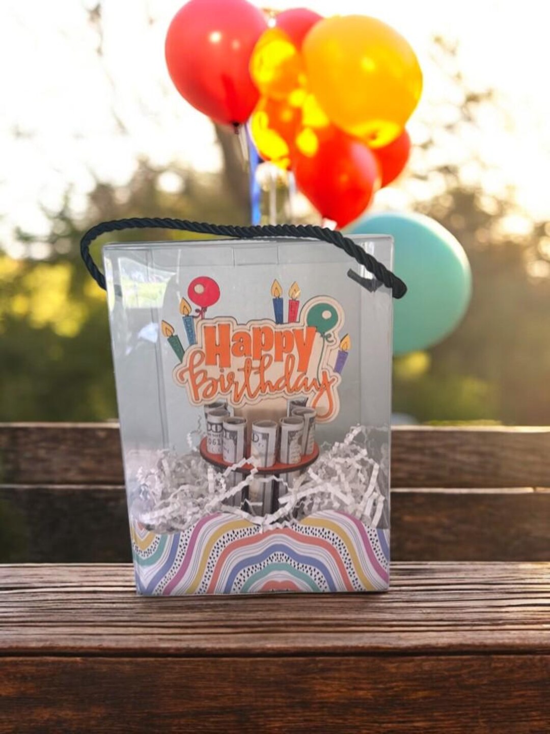 Happy Birthday Money Tree Gift  Handmade Cash Holder With Optional Gift  Box - Etsy