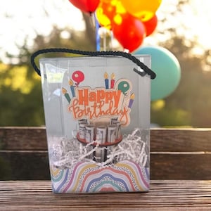 Happy Birthday Money Tree Gift – Handmade Cash Holder with Optional Gift Box