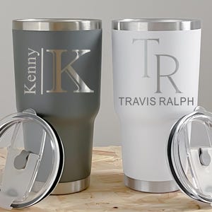 Custom Travel Tumblers for Groomsmen/ Gift for Men/  Personalized Groomsman Mugs/ Wedding Favors Gift/ Engraved Drinkware for Wedding Party