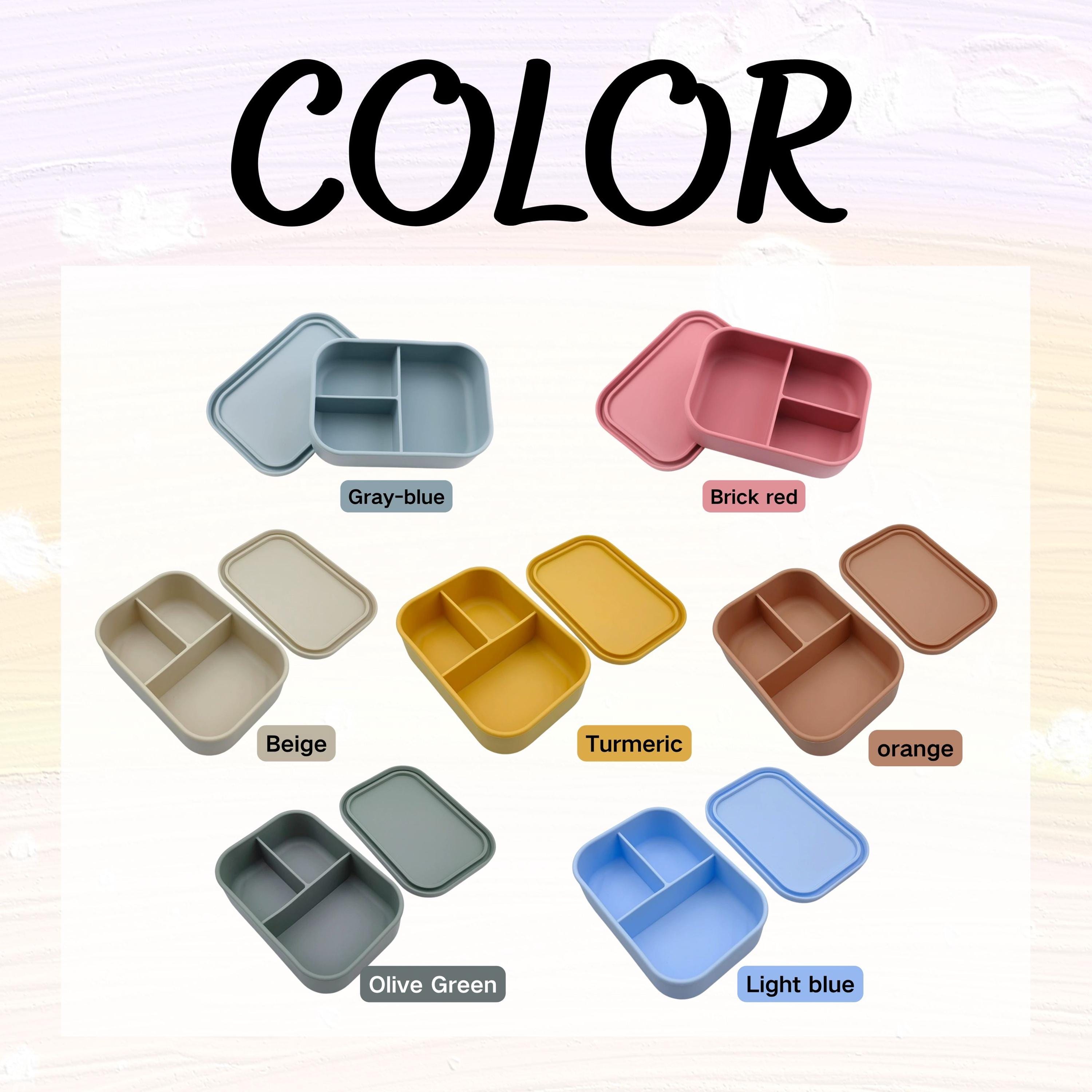 Personalized Engraved Name Silicone Lunch Box/ Custom Food Container ...