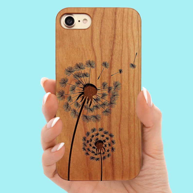 Dandelion flowers iPhone XS case wood iPhone 7 Case iPhone 12 case iPhone 8 Plus Case wooden iPhone 8 Case iPhone 7 Plus Case
