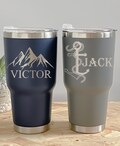Personalized 30oz Tumbler/ Engraved Tumbler/ Gift for Dad/ Insulated Tumbler for Men/Stainless Steel Travel Mug/Bridal Party/ Bachelor Party product logo