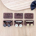 Personalized Groomsmen Cufflinks/ Groomsmen Gifts/ Custom Tie Clip Set/ Personalized Cufflinks for Men/ Groomsman Proposal/ Best Man Gift product logo