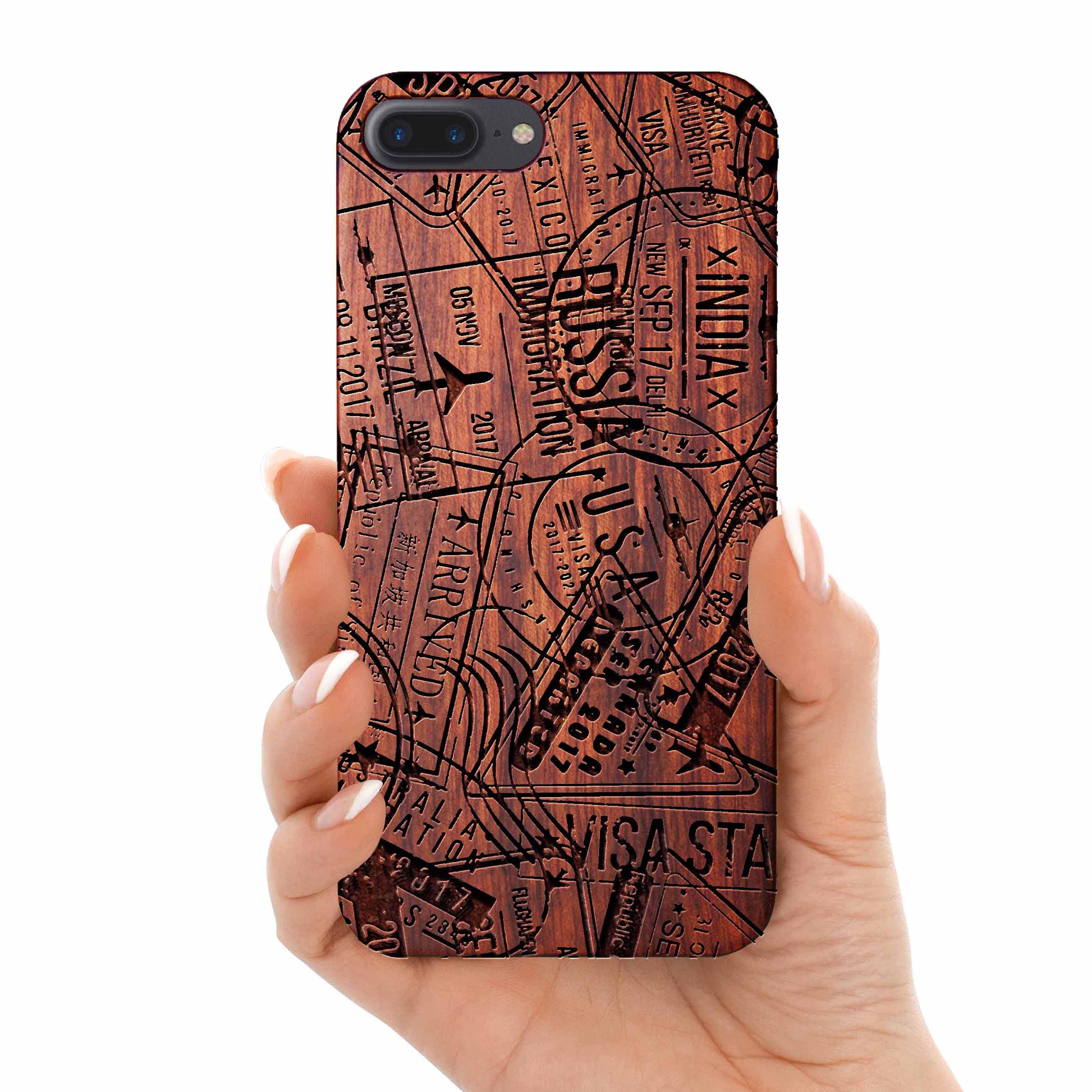 Passport Stamps Phone Case For Iphone 11 Pro Max Iphone Xs Etsy