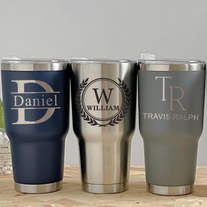 Custom Fathers Day Gifts for Dad/Engraved 30oz Tumbler/Unique Gifts for Father/Grandpa Gift/Best Man Gift/Wedding Party Favors/White Tumbler