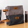 Personalized Mens Toiletry Bag/ Canvas Bag/ Gifts for Him/ Gift For Dad & Boyfriend/ Shaving Kit/Personalized Mens Christmas Bag/Monogrammed product logo