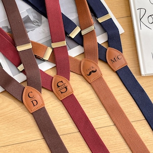 Gepersonaliseerde bretels/op maat gemaakte bretels/bruiloft bretels/bretels voor mannen/rustieke bretels/bruiloft bretels/cadeau stalknecht