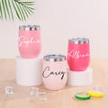 Personalized Tumbler/ Custom Wine Tumbler/ Coffee Cup/ 12oz Stainless Steel Tumbler with Lid/ Bridesmaid Proposal Gift/ Bachelorette Gift product logo