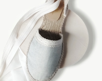 Espadrillas piatte dallo stile romantico, comode scarpe da sposa